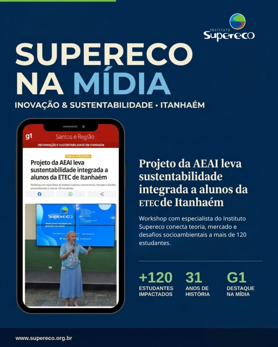 Instituto Supereco é destaque no G1 por ação de educação socioambiental em Itanhaém