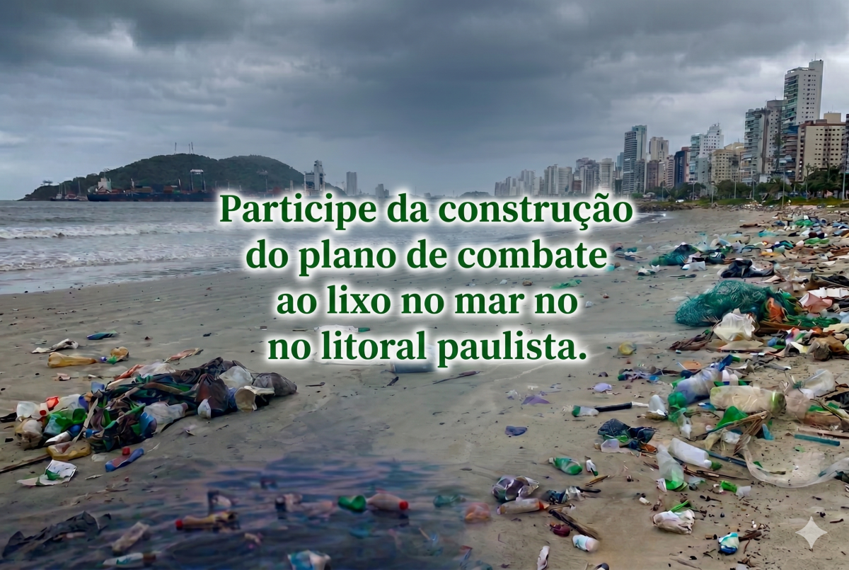 Construção do Plano Estadual de Combate ao Lixo no Mar no litoral paulista